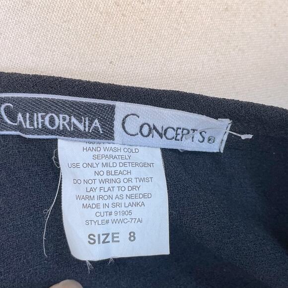 Vintage 90s California Concepts Shell Button Floral Embroidered Blazer Jacket - Picture 9 of 9